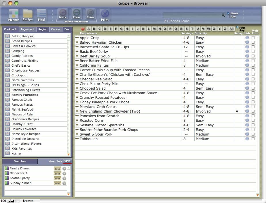 Click to view Cookware Deluxe 3.2 screenshot